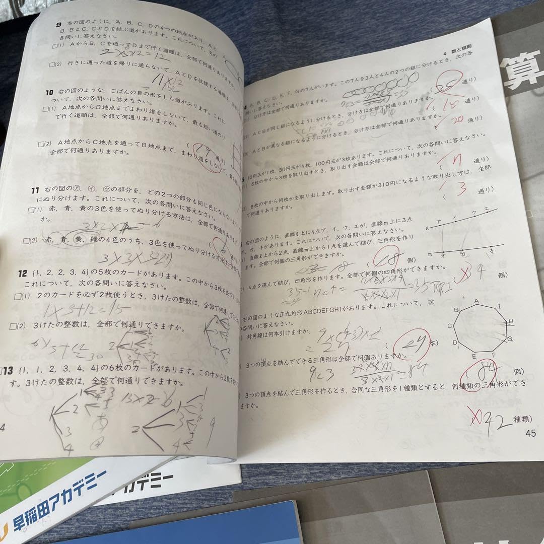 Amazon.co.jp: 最新早稲田アカデミー 小6春期講習会テキスト 算数 国語